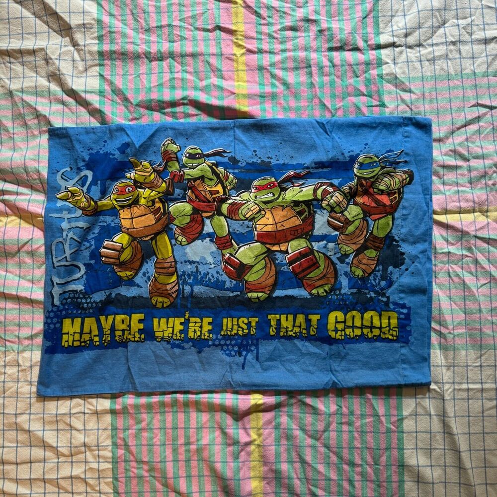 Vintage Teenage Mutant Ninja Turtles Pillowcase (1)